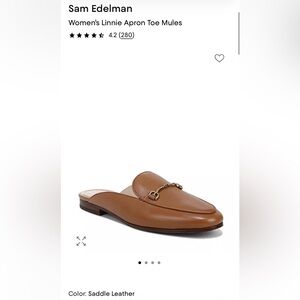 Sam Edelman Linnie Bit Mule - Saddle Leather - Size 7 - Good